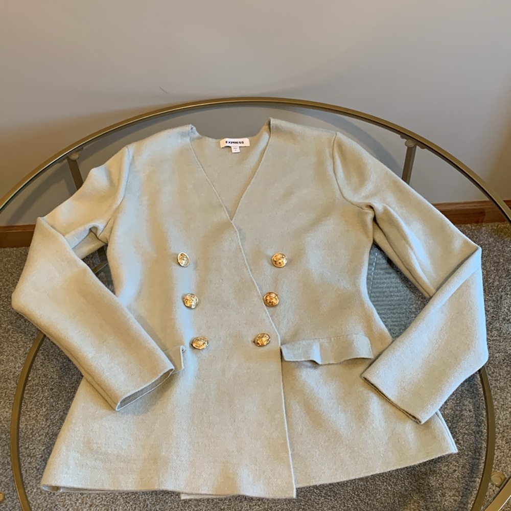 Express Double Breasted Sweater Blazer Size S - Picture 13 of 16